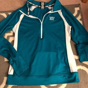 Victoria secret pink ultimate half-zip sweater
